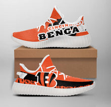 Load image into Gallery viewer, NFL Cincinnati Bengals Like Yeezy Shoes Sneakers T1010 - 02