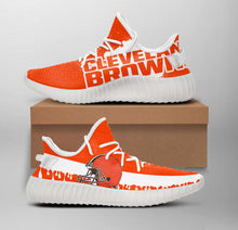 Load image into Gallery viewer, NFL Cleveland Browns Like Yeezy Shoes Sneakers T1010 - 02