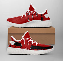 Load image into Gallery viewer, NCAA Wisconsin Badgers  Like Yeezy Shoes Sneakers T1010 - 01