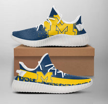 Load image into Gallery viewer, NCAA Michigan Wolverines Like Yeezy Shoes Sneakers T1010