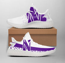 Load image into Gallery viewer, NCAA Northwestern Wildcats Like Yeezy Shoes Sneakers T1010 - 01