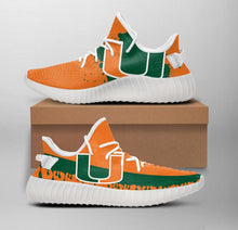 Load image into Gallery viewer, NCAA Miami Hurricanes Like Yeezy Shoes Sneakers T1010