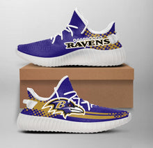 Load image into Gallery viewer, NFL Baltimore Ravens Like Yeezy Shoes Sneakers T1010-23